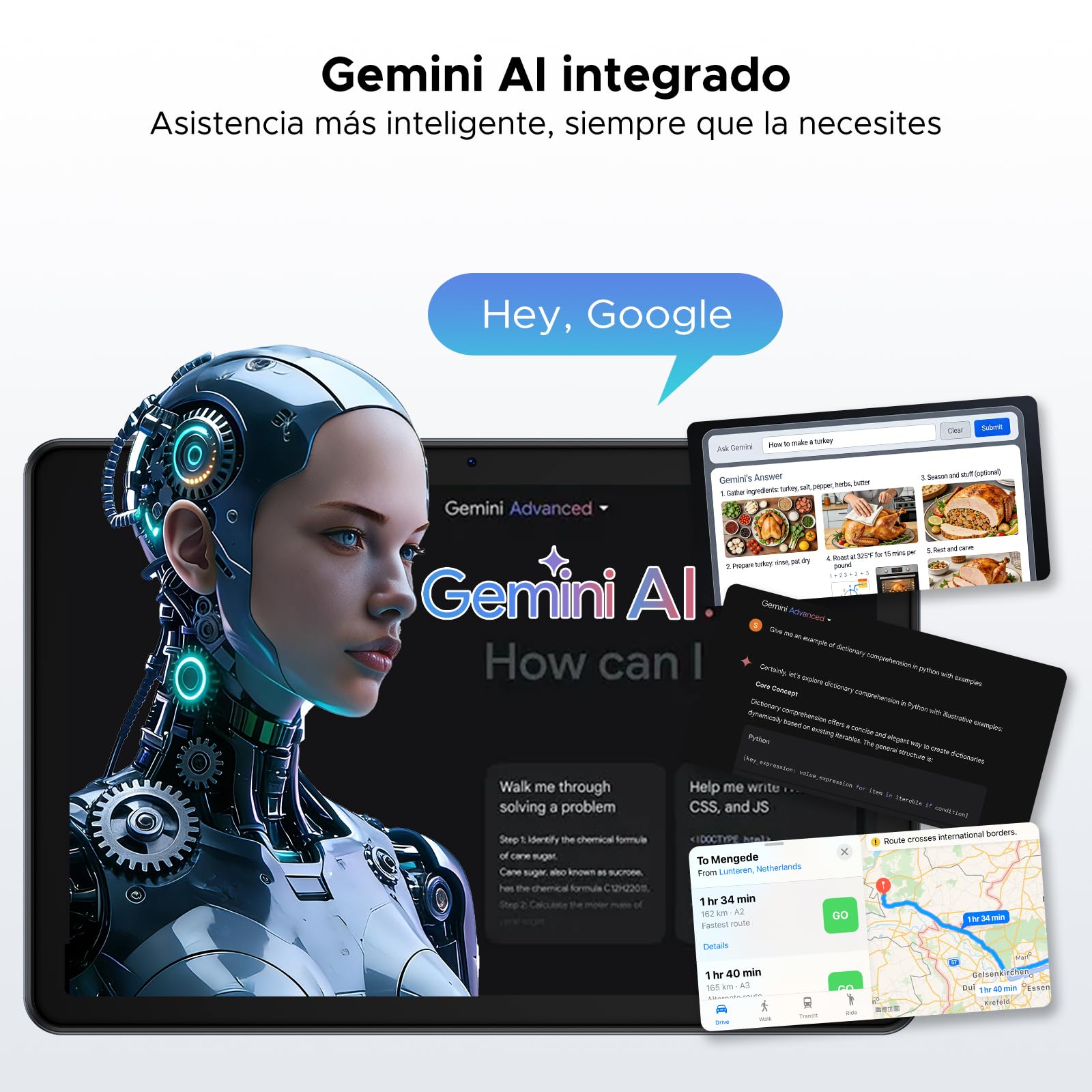 P10 Tablet Android 16, Tablet 10 Pulgadas 48GB RAM+128GB ROM/2TB TF, Tableta con Teclado y Lapiz, 90Hz Screen, 7000mAh, Gemini AI, 5G WiFi, Face ID, 5W OTG, OTG, GPS, 3.5mm, Widevine L1, Gris
