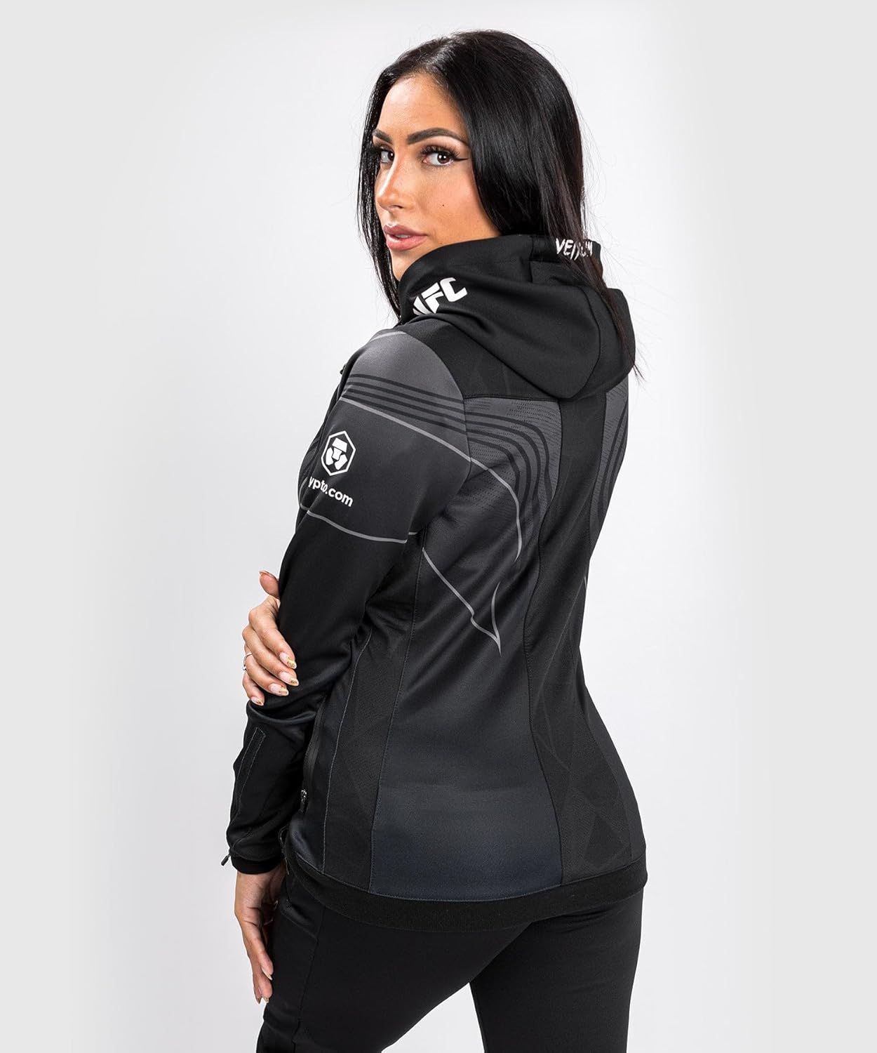 Venum womens Ufc Authentic Fight Night 2.0 Kit Women's Walkout Hoodie - Image 2