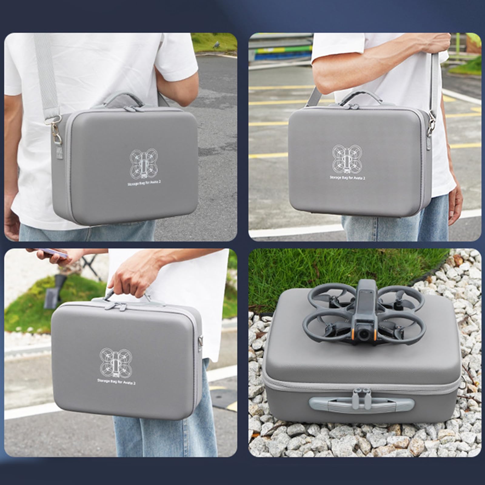 Friendly Bag - Estuche de almacenamiento remoto para batería Avata 2, diseño a prueba de golpes para transporte y almacenamiento