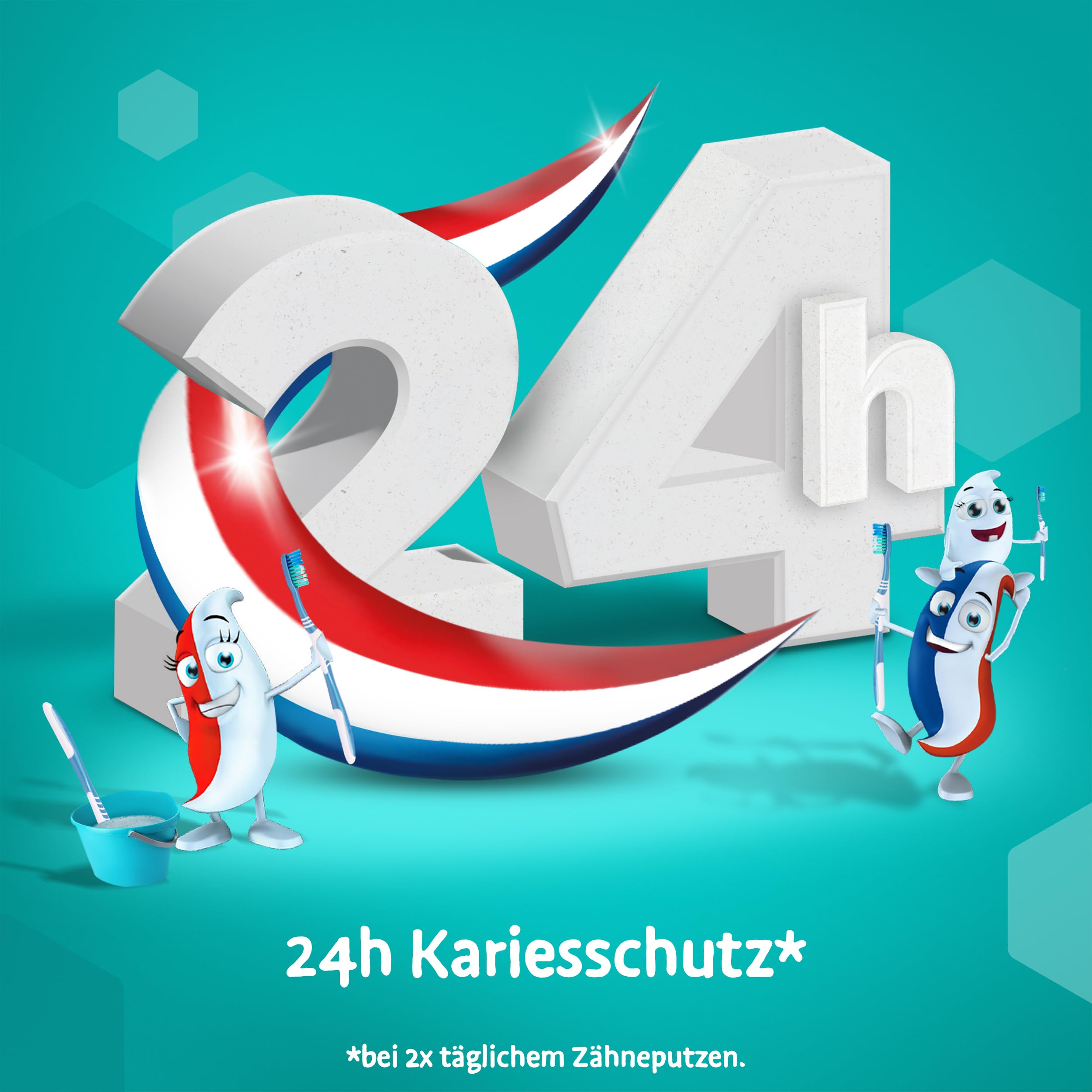 Odol-med3 pasta do zębów juniorskich, pasta do zębów dla dzieci od 6 lat, do ochrony zębów mlecznych i zębów stałych, 4 x 75 ml