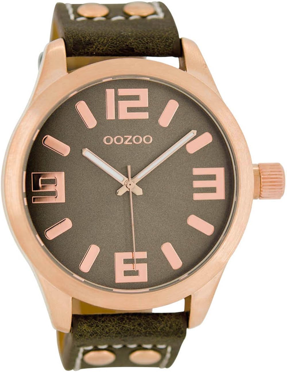 Oozoo - Orologio da polso Basic Line con cinturino in pelle, diametro 47 mm, in diversi colori e varianti di colore Oozoo - Orologio da polso Basic Line con cinturino in pelle, diametro 47 mm, in diversi colori e varianti di colore