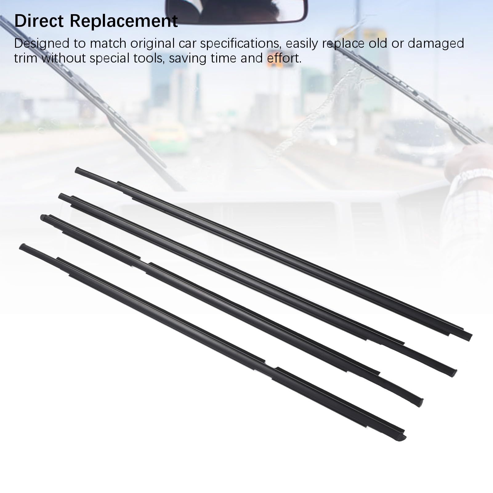 Guarnizione per Rivestimento Finestrino Auto per Kit Porta con Riduzione del Rumore 2005-2011 per Proprietari di Veicoli