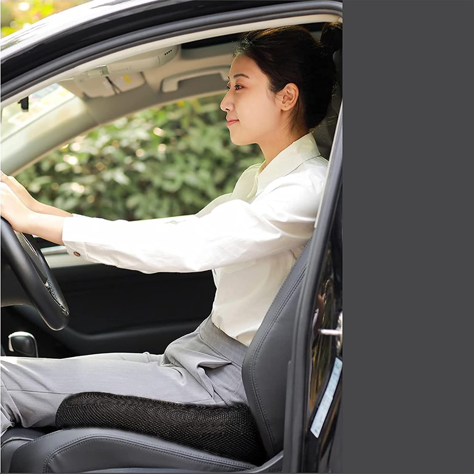 Cojín Elevador De Asiento De Automóvil para Adultos, Cojín De Postura, Malla Transpirable Portátil, Ideal para Oficina, Hogar, Cojines De Asiento con Elevación En Ángulo,B