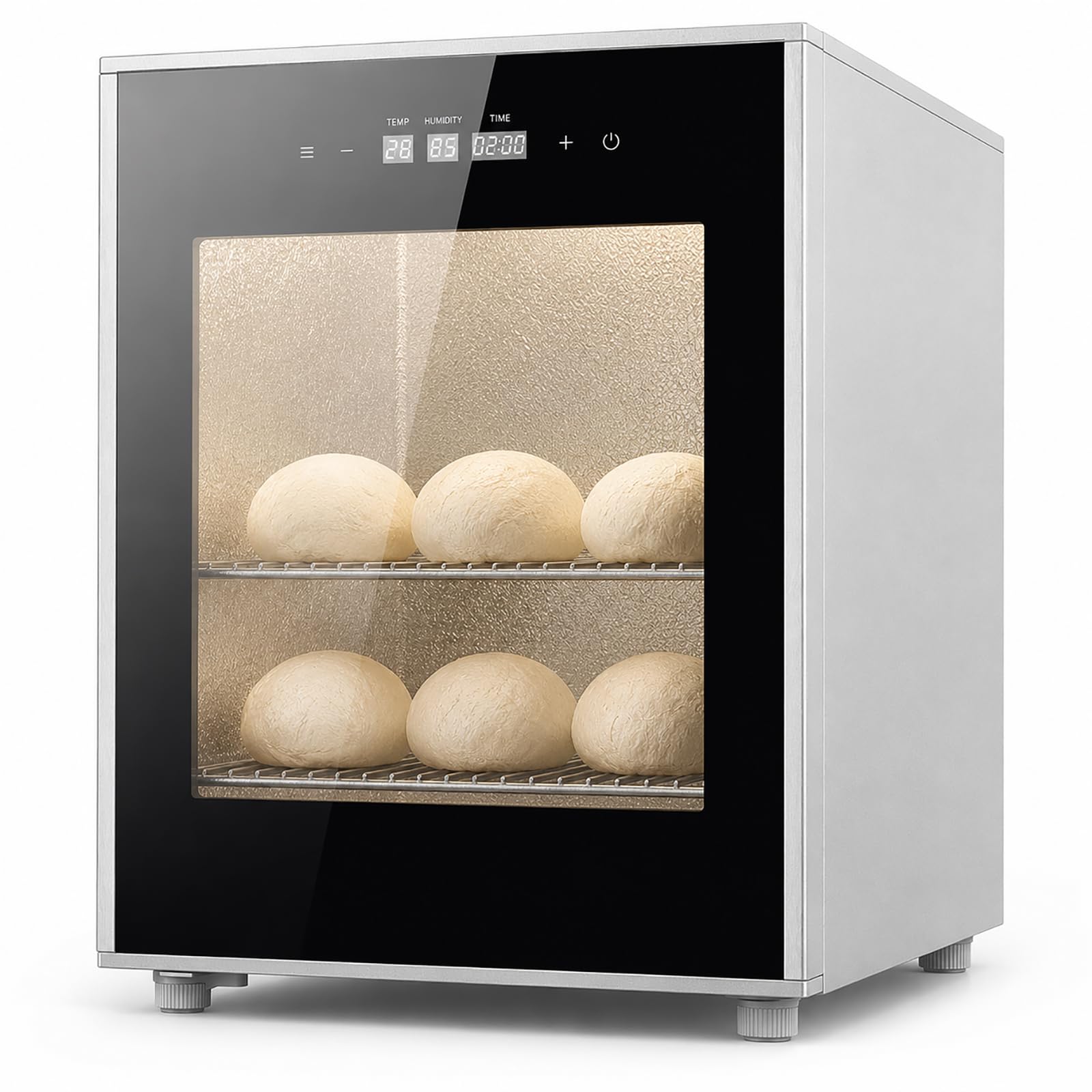 FHRKA 40L Electric Dough Proofer Box, Bread Fermentation Cabinet with Temperature Control 20-50°C and Touch Panel for Bread