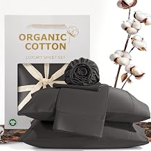 SONORO KATE 1000 Thread Count 100% Organic Cotton King Size Sheet Set