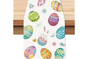 Bonhause Easter Eggs Table Runner 13x90 Inch