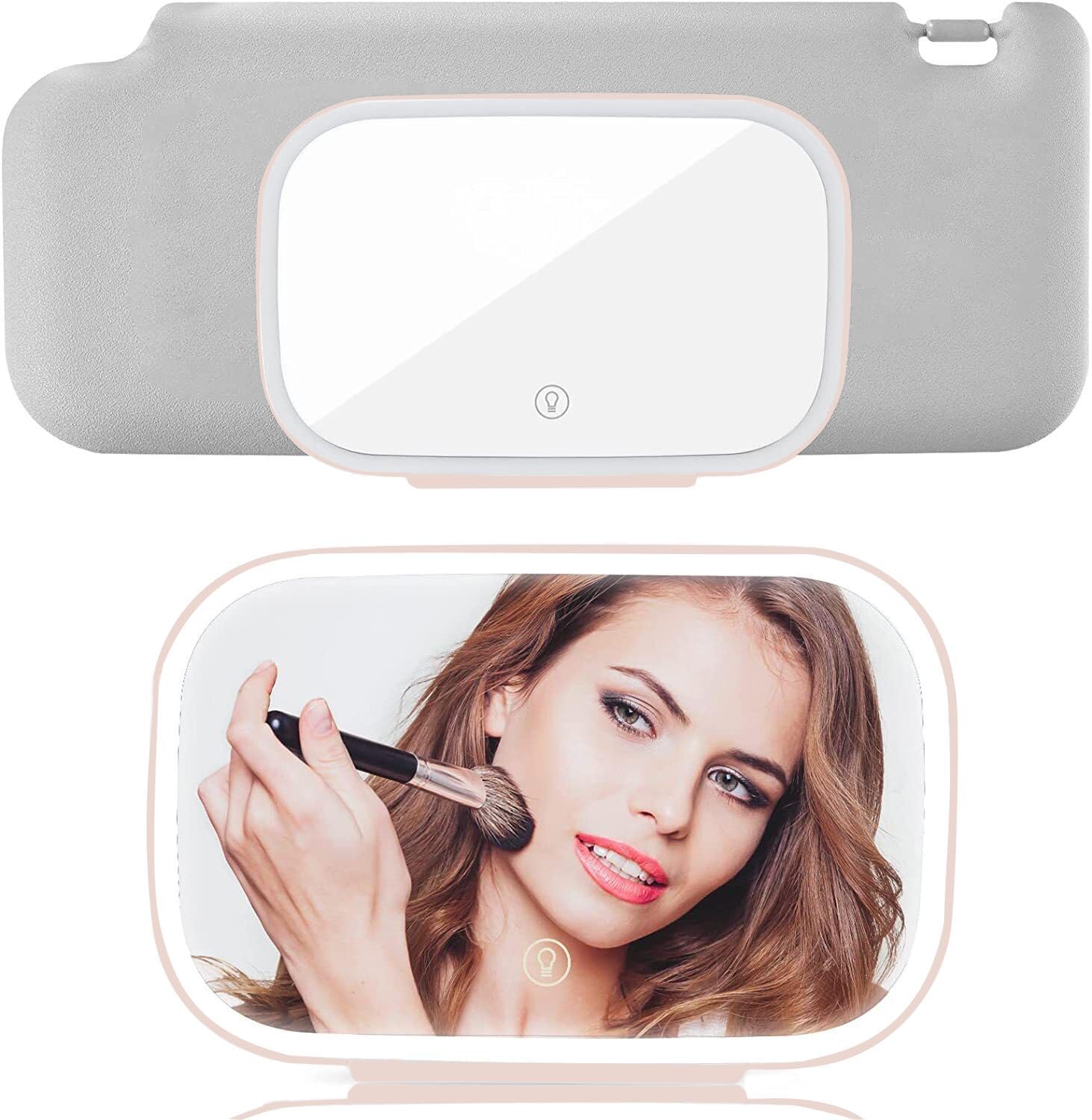 Lamgin Car vanity mirror,mirror with lights for car,Car Sun