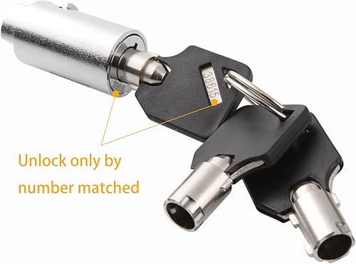 Miniatura 2 de Paquete de 2 cerraduras y llaves expendedoras de alta seguridad (con llave diferente), candado de soda para coque, pepsi, aperitivos, máquinas de