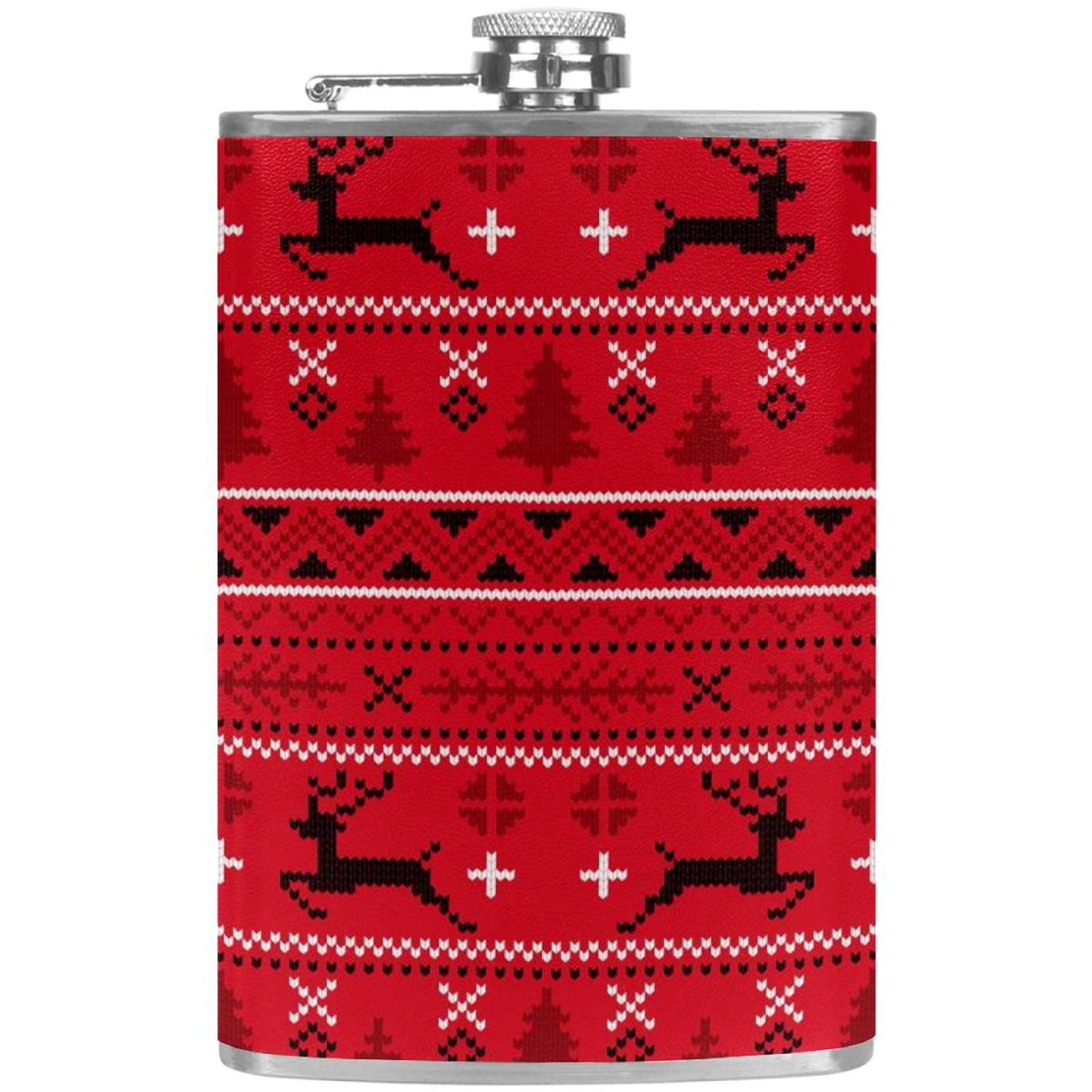 Flasque pour liqueur bouteille de vin et boissons avec entonnoir pour fête de Noël