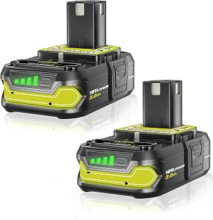 2Pack 3600mAh P102 18 Volt Lithium ion Battery Replacement for Ryobi 18V Battery P107 P105 P104 P103 P108 Compatible with Ryobi 18V Cordless Tools