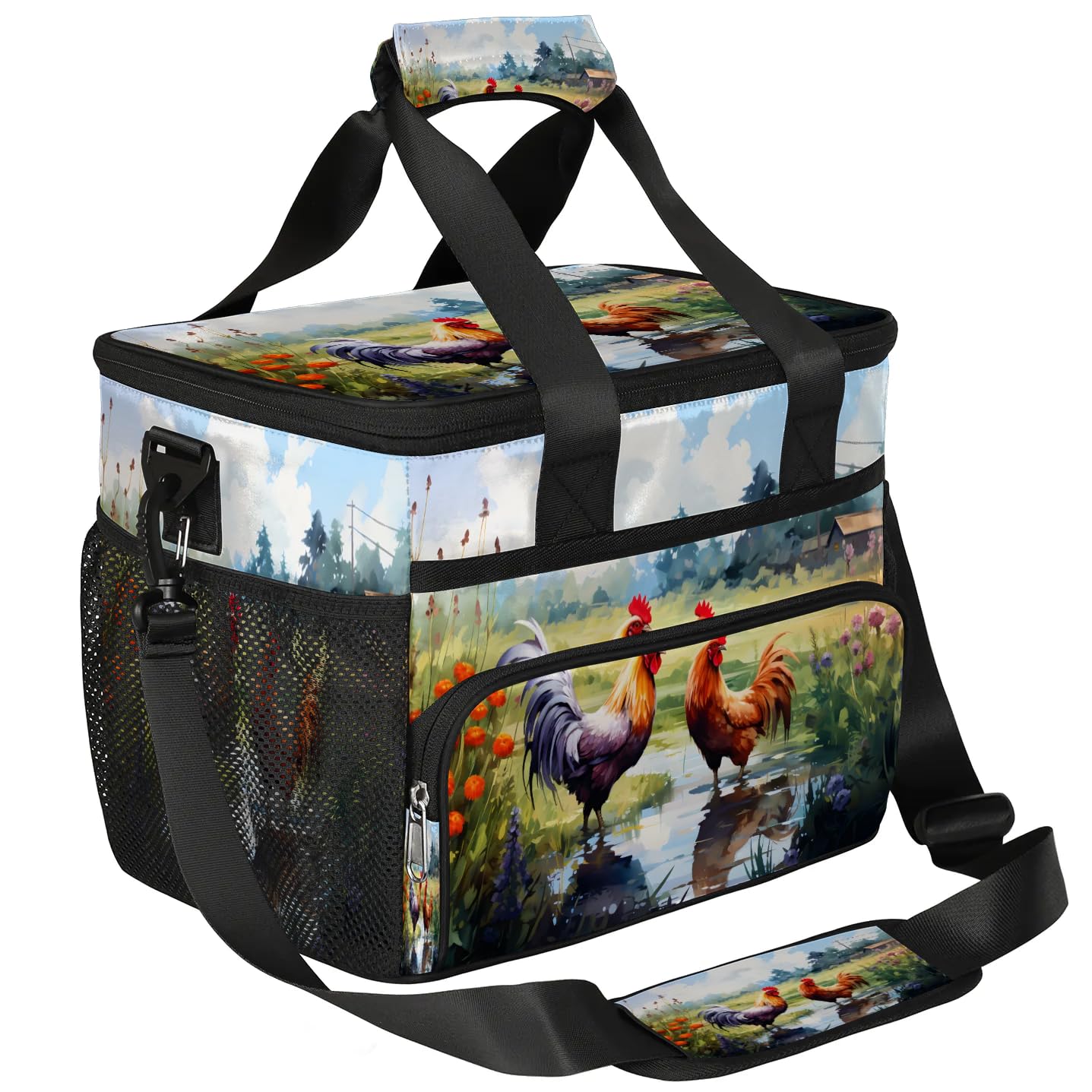 Lunch Box for Men Heavy Duty Insulated Lunch Bag for Women Rural Hens Lunchbox for Adults Lunch Cooler