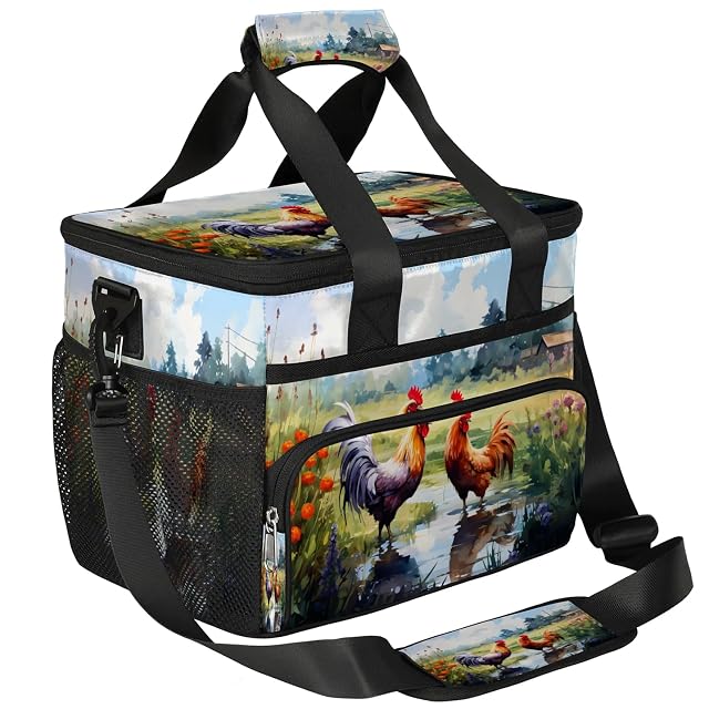 Lunch Box for Men Heavy Duty Insulated Lunch Bag for Women Rural Hens Lunchbox for Adults Lunch Cooler
