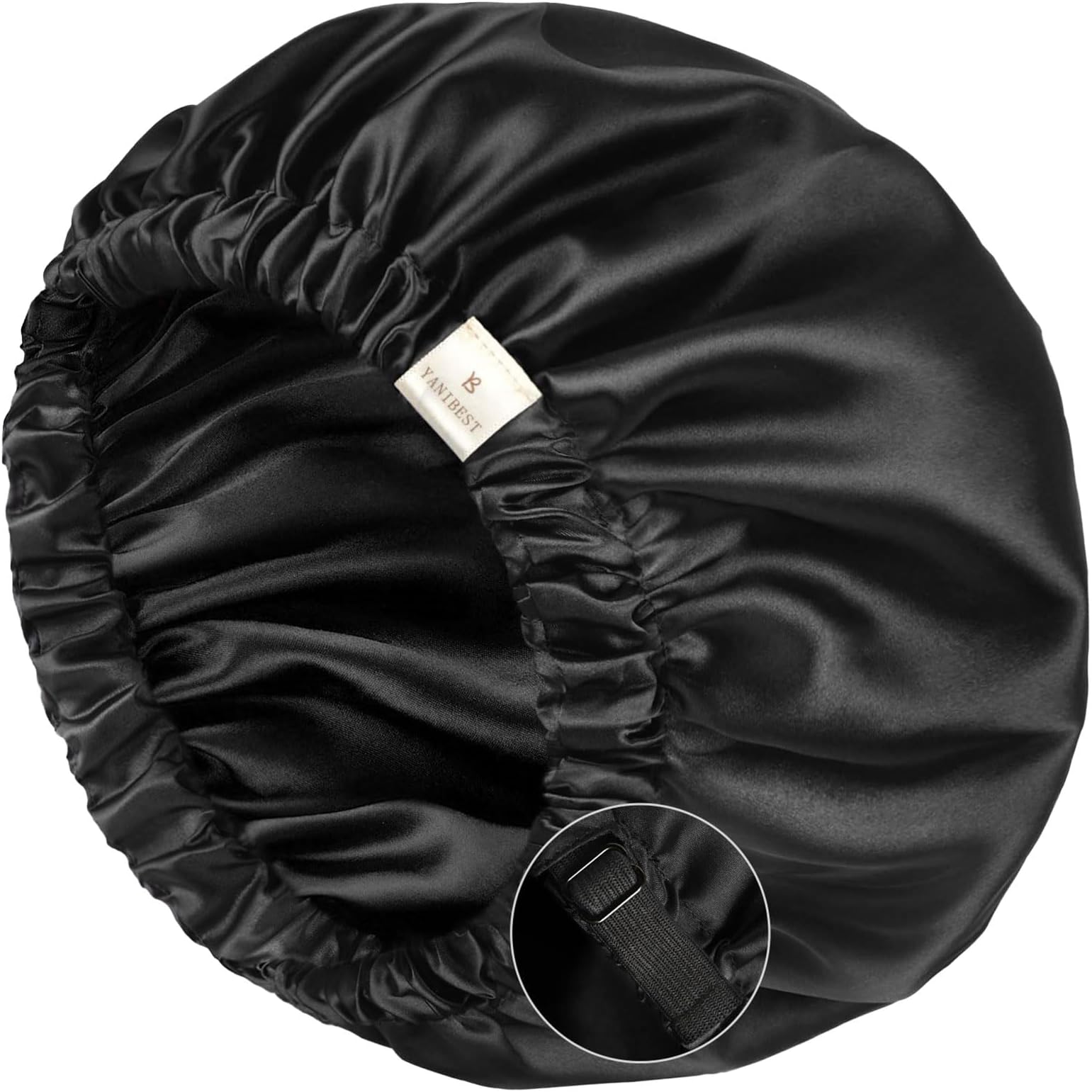 YANIBEST Schlafhaube aus Seide, Satin, für Schwarze Damen und Herren, für lockige Zöpfe