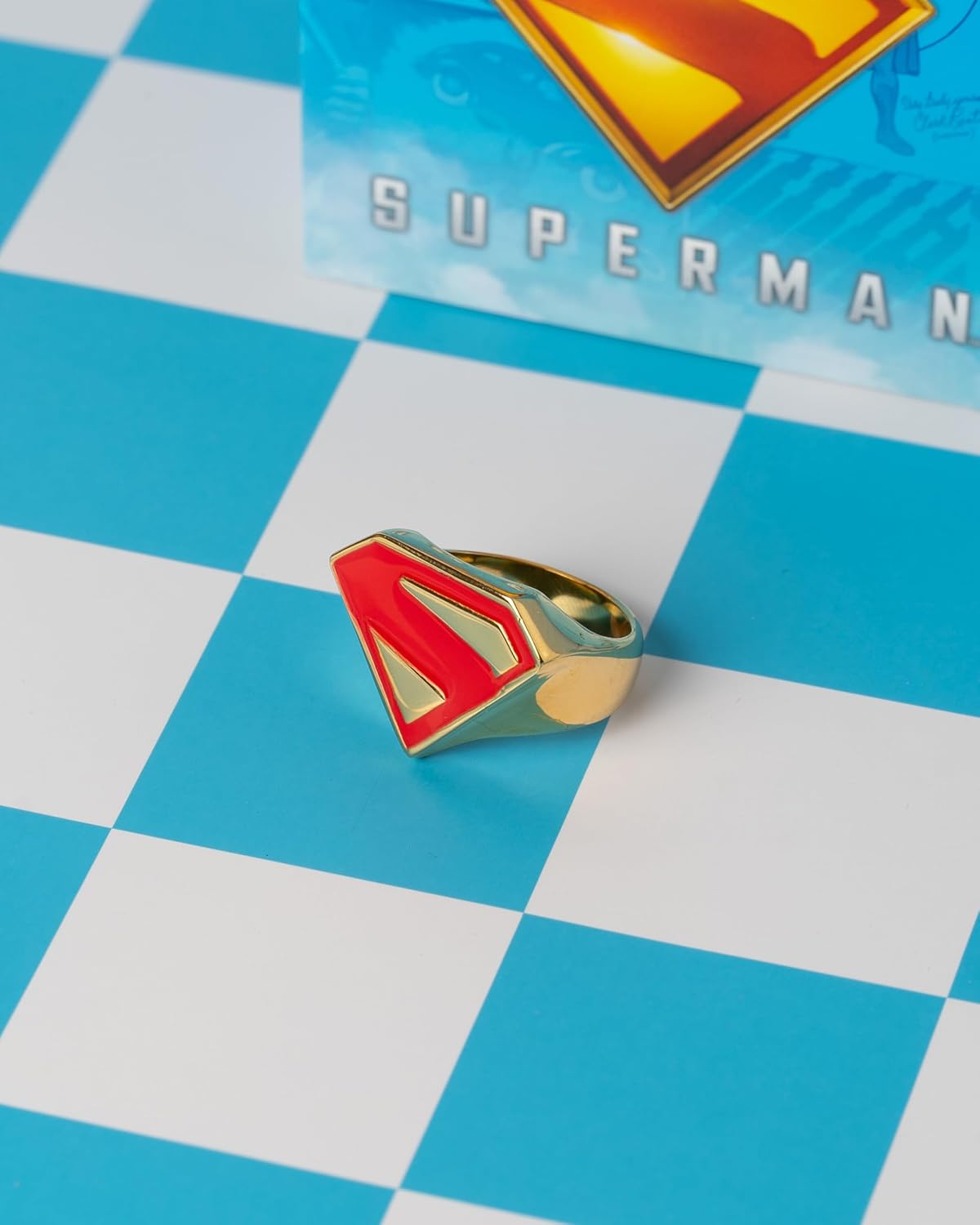 SalesOne Superman Logo Signet Ring