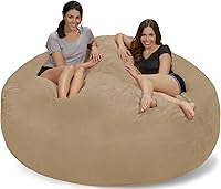 Vista 23 de Chill Sack Funda para silla puf, 5 pies, Ultrafur - Carbón