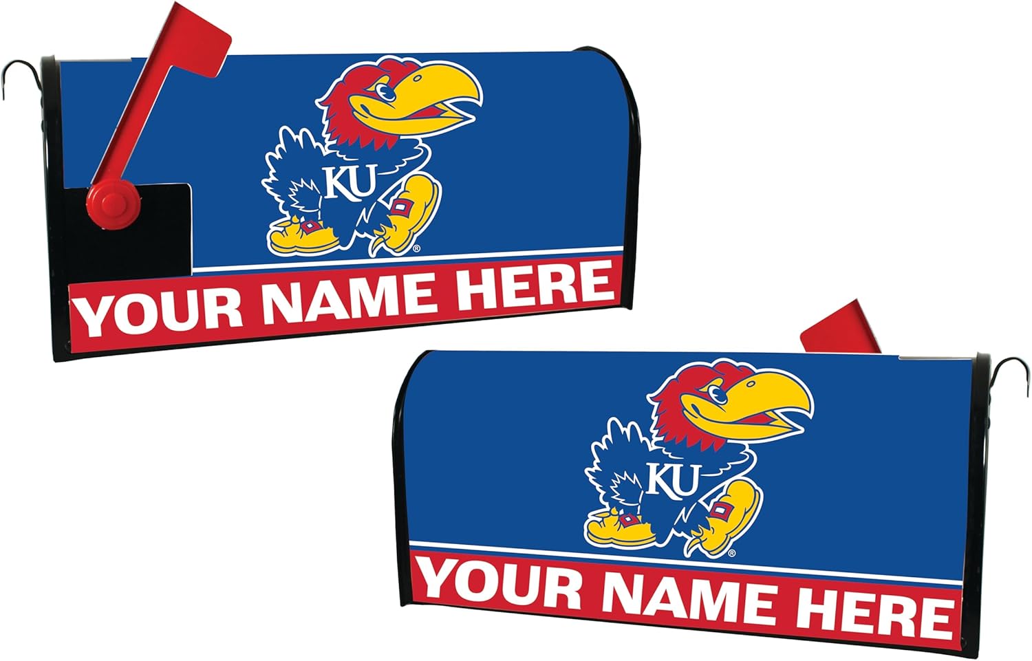 Kansas Jayhawks Customizable Mailbox Cover Officially Licensed Collegiate Large