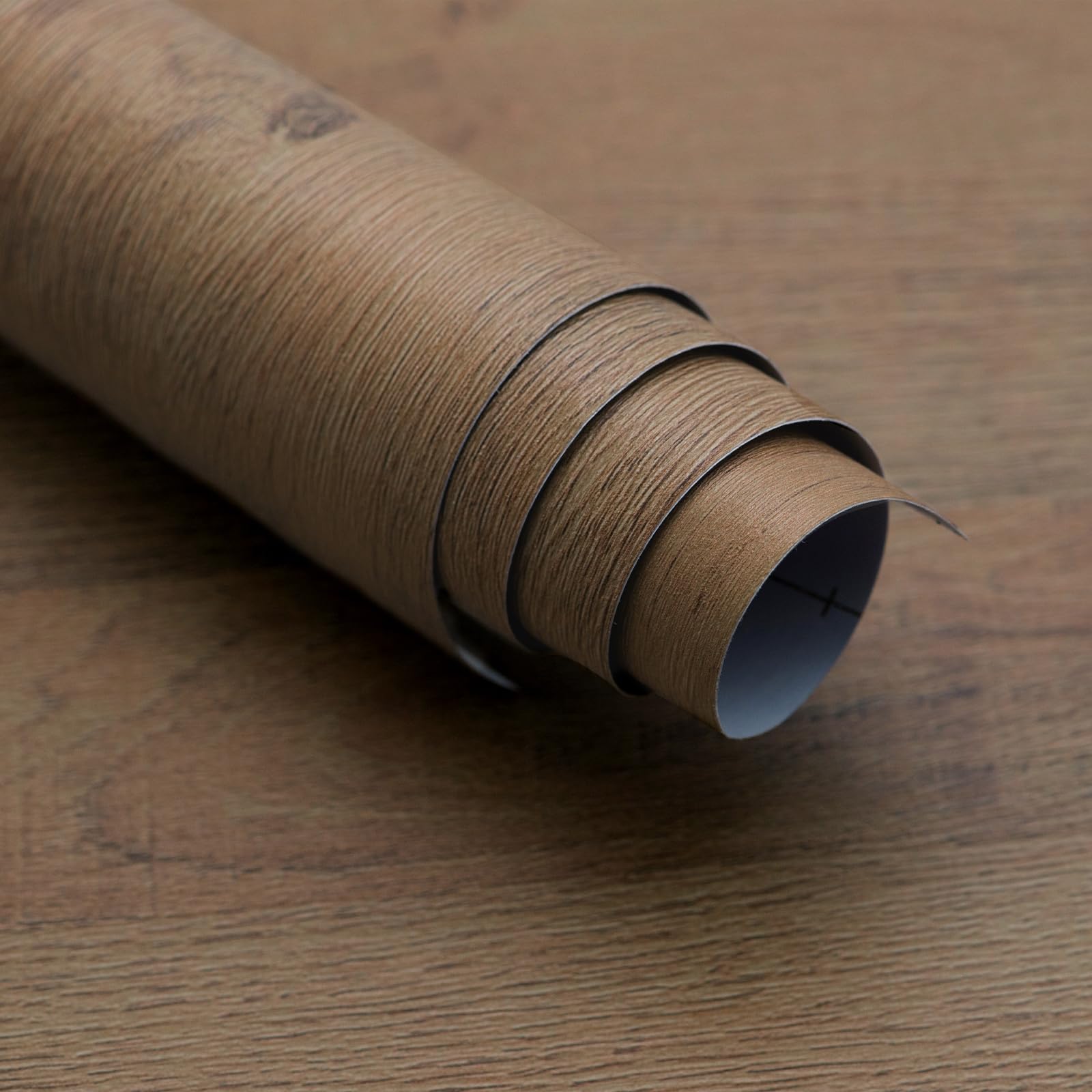 Boobest Thick Brown Wood Contact Paper Wood Grain Wallpaper Peel and Stick Natural Wood Contact Paper for Cabinets Countertops Waterproof Wood Grain