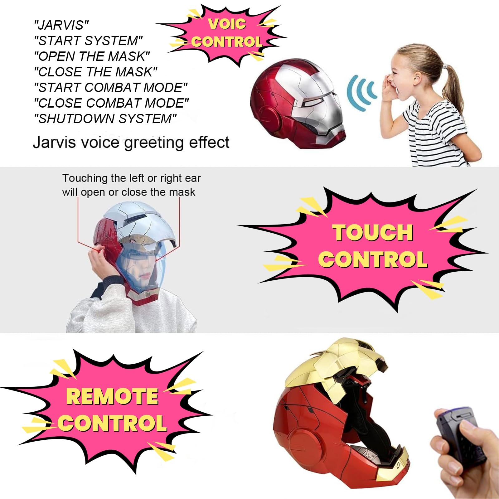 アイアンマンヘルメット シルバー/レッド MARVEL (マーベル) シルバーカラーマスク アイアンマン