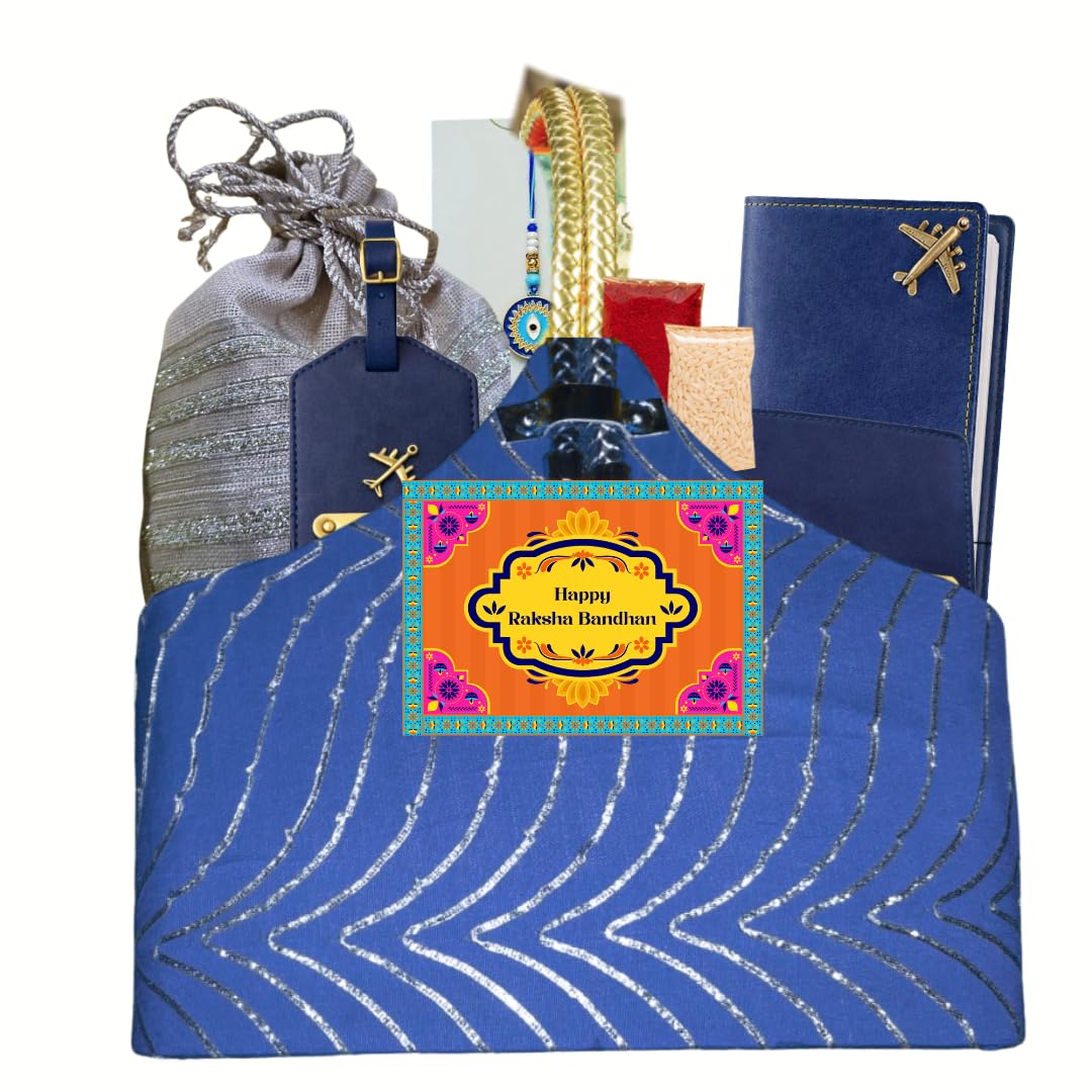 Dry fruits, Premium Passport Cover, Wallet & Luggage Tag Rakhi Gift Hamper for Men-image-47