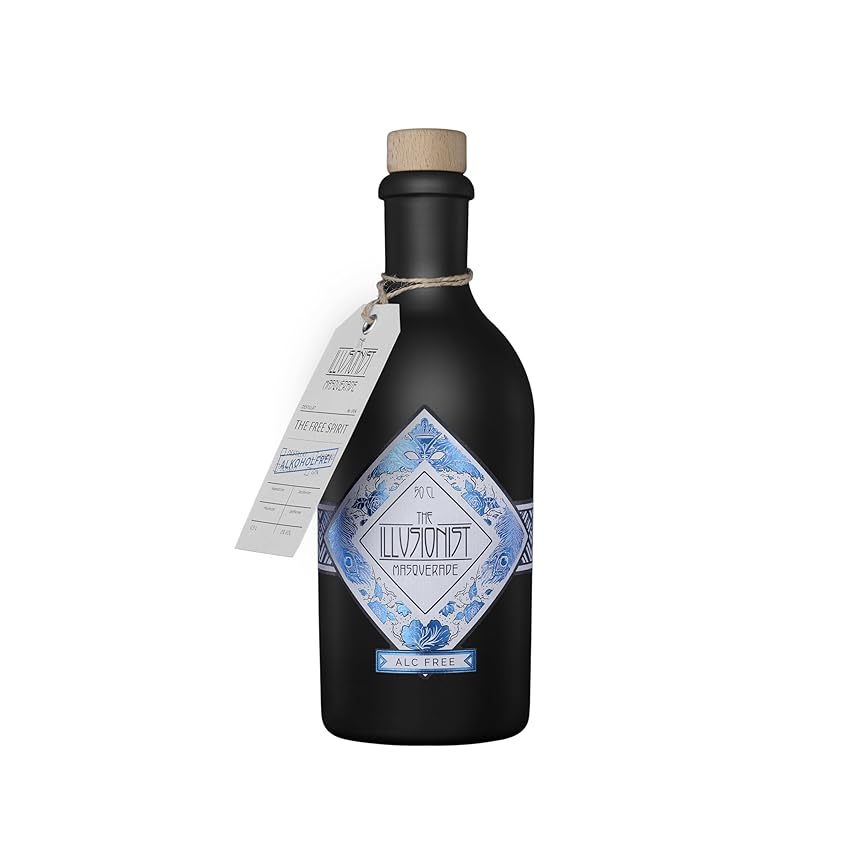 The Illusionist Masquerade, Alternativa analcolica con cambio di colore, Dai creatori di Illusionist Dry Gin, Senza zucchero, Vegano, 16 Botaniche, 500ml