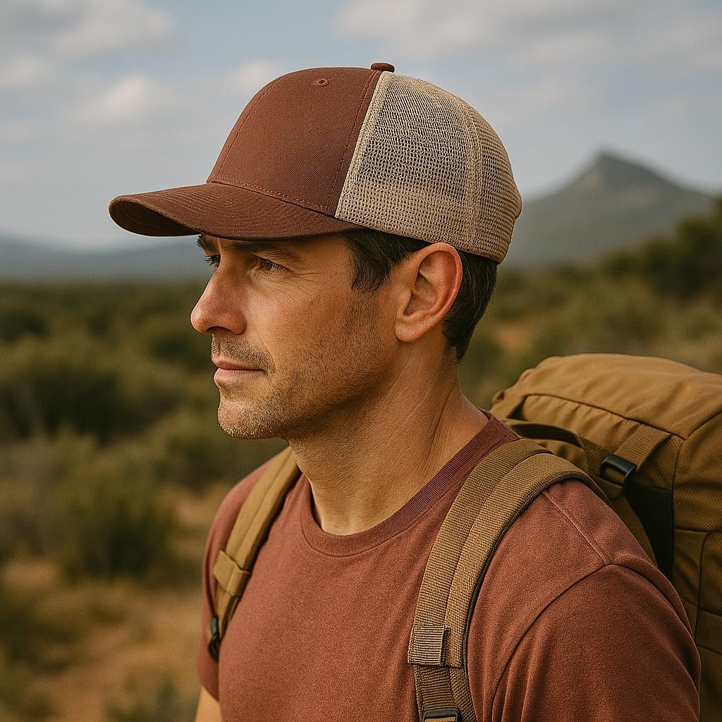 Hawaii Trucker Hat - Mesh Snapback Baseball Cap w/National Park Patch