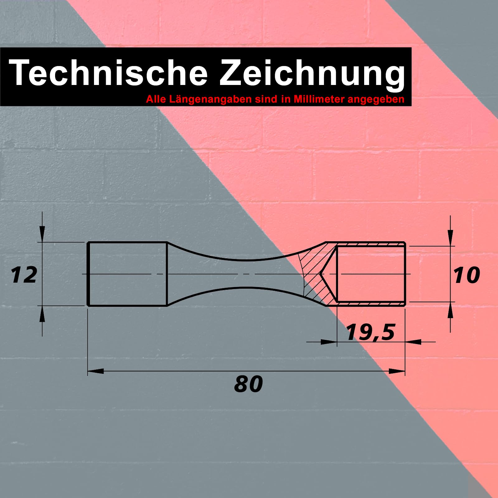 PRIOstahl Connettore flessibile asta di riempimento Ø 10 mm per ringhiere scale balcone terrazza