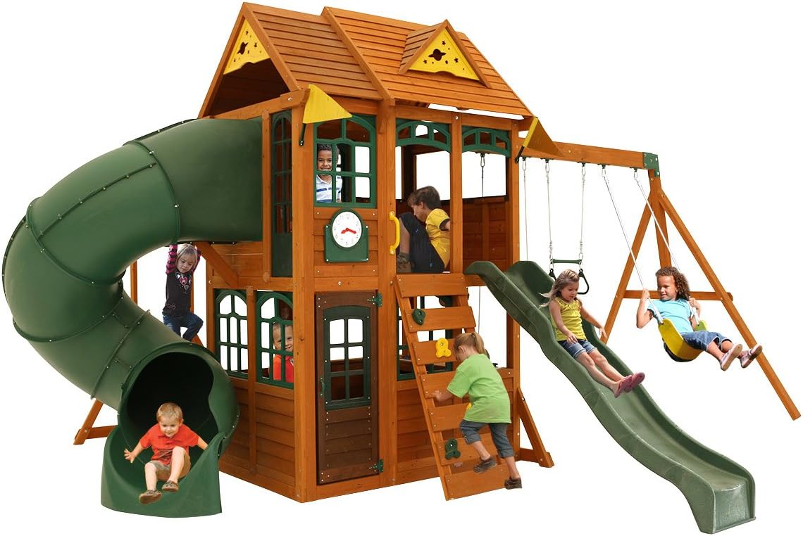 Next Generation Nova Climbing Frame With 2 Slides, Swings & Monkey Bars