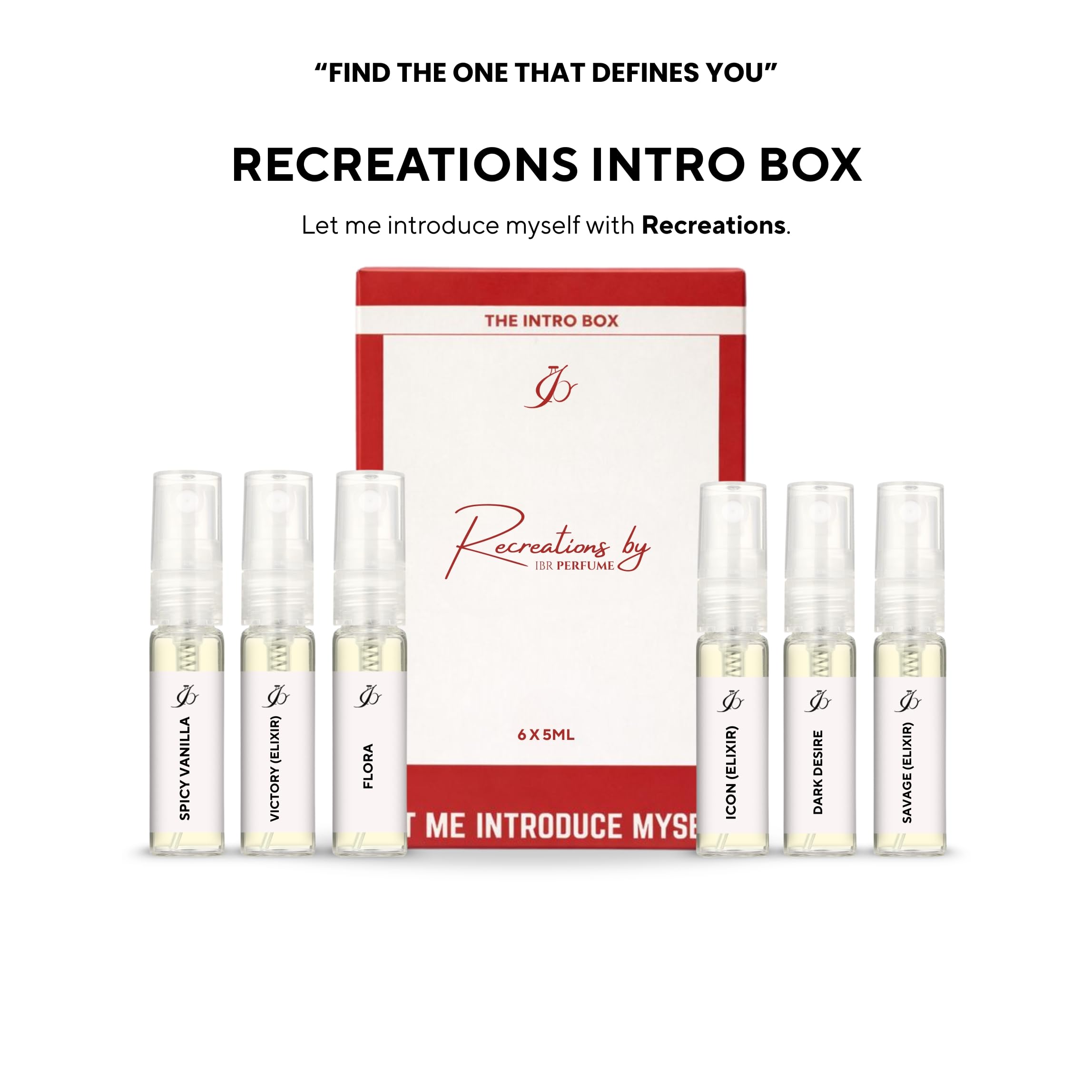 Buy Recreations Intro Box – 6 x 5ml Mini Perfume Set for Men