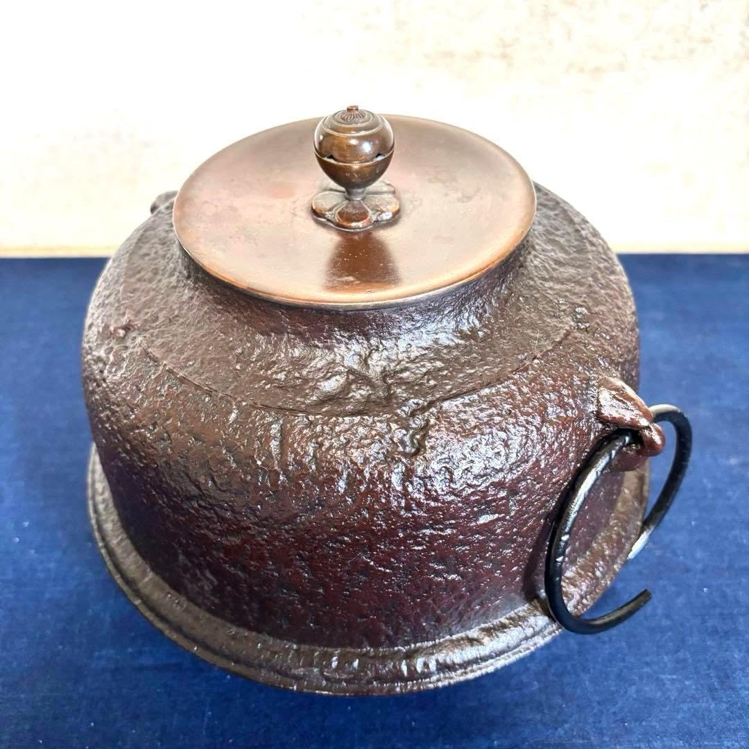 風炉 茶釜 電熱器 唐銅面取風炉 筒釜 野々田製電熱器 敷板 底瓦 茶道具 風炉 茶釜 電熱器 唐銅面取風炉 志きの釜 野々田製電熱器 敷板