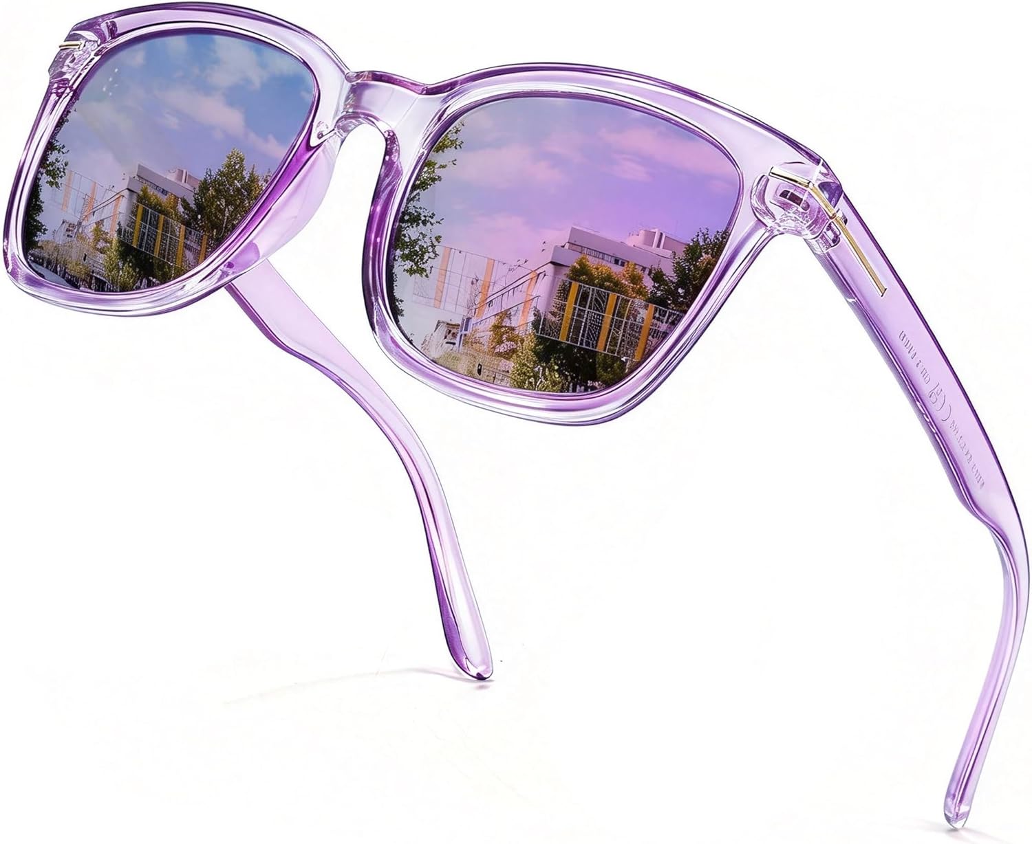 SIPHEW Polarized Sunglasses for Women/Men|Large Frame Sunglasses w UV400 Protection| Oversized Square S Mirrored Shade