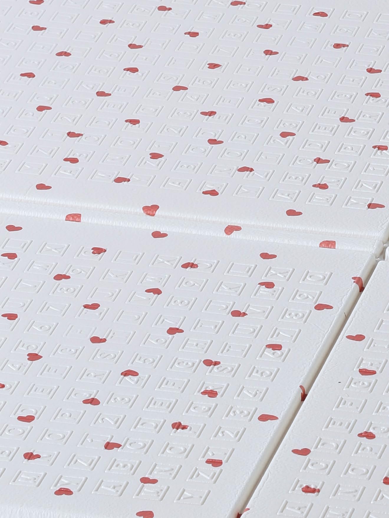 VERTBAUDET Grand tapis d'activités pliable Petit cœur