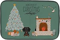 Vista 534 de Caroline's Treasures CK7824DDM - Tapete absorbente para secado de platos con diseño de bulldog inglés, rojo y blanco, para encimera de cocina, 14 x