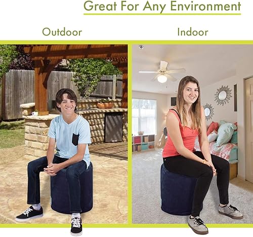 Miniatura 9 de Majestic Home Goods Vintage Villa - Puf otomano para interiores, 16 pulgadas de largo x 16 pulgadas de ancho x 17 pulgadas de alto