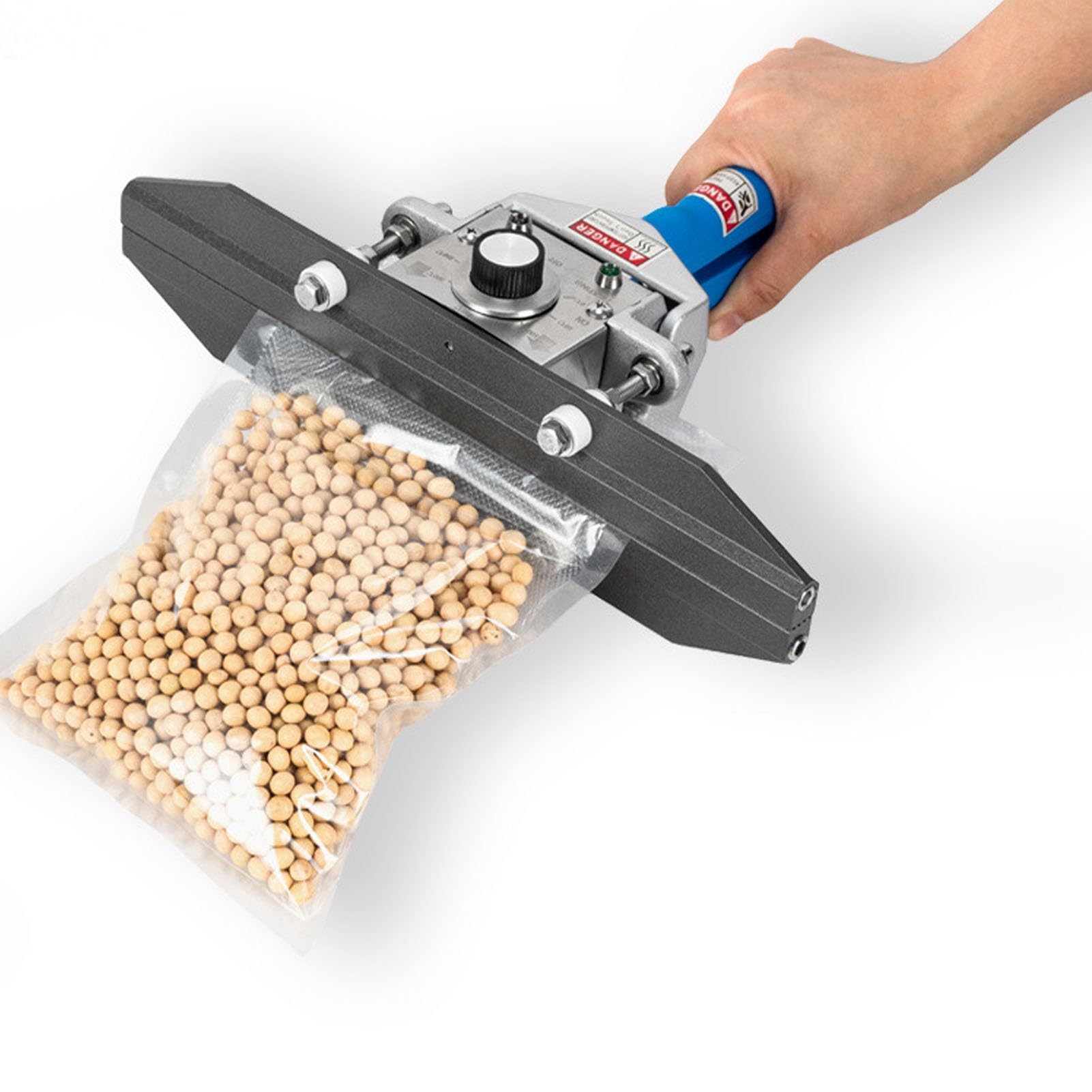 Sellador térmico portátil con temperatura ajustable, herramienta de mano para sellar bolsas y papel de aluminio