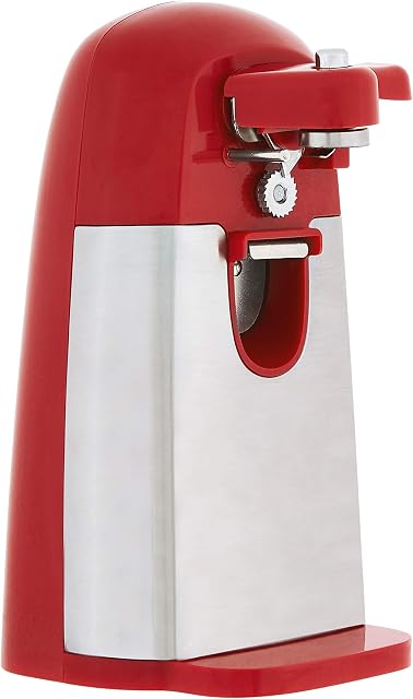 Amazon Basics Electric Can Opener, Red