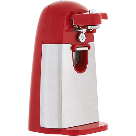 Amazon Basics Electric Can Opener, Red