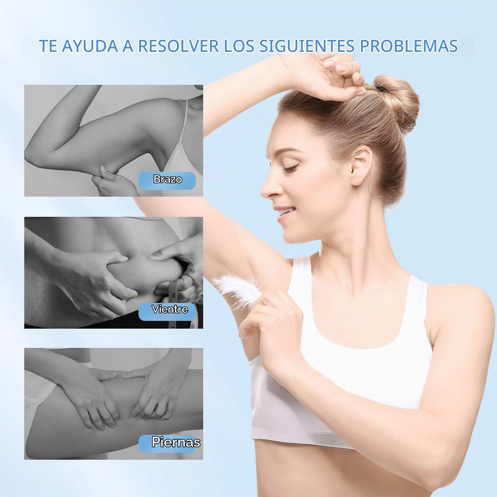 ANLAN Radiofrecuencia Corporal MáQuina, EMS Cavitacion, 5 en 1 Corporal Masajeador Reafirmante, Antiarrugas y Rejuvenecimiento Cutáneo EMS RF, Electroestimulador Muscular