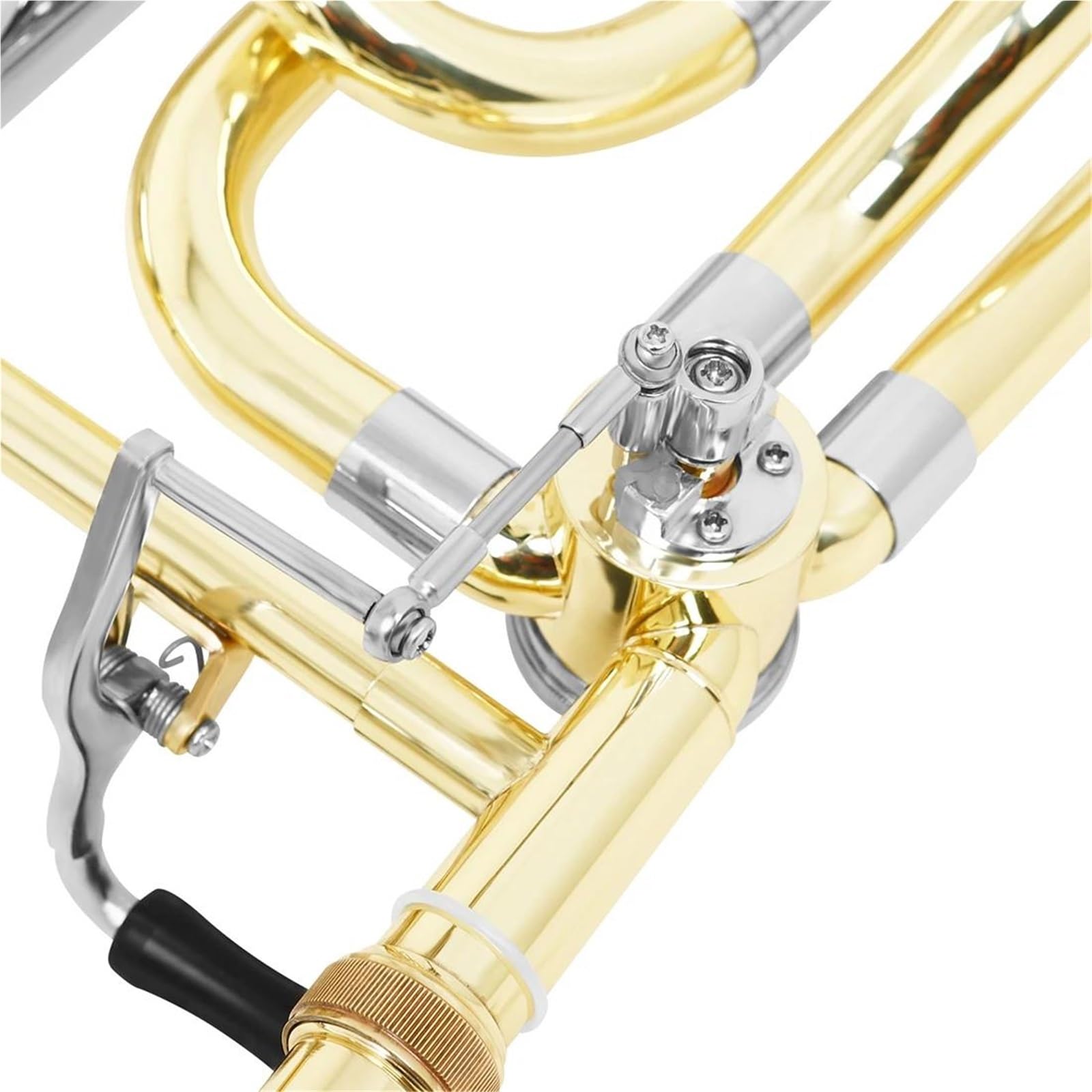 Professionelles B-Tenorposaune-Blechblasinstrument Mit Koffer Und Reinigungstuch Profiposaune