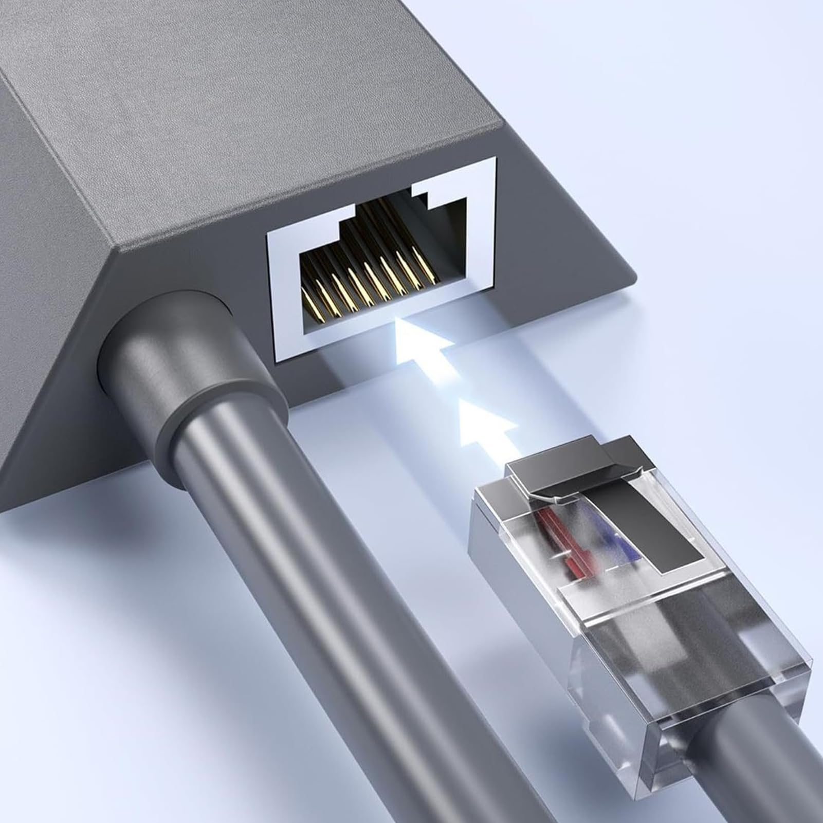 for Starlink Ethernet Adapter Gen 2, for Starlink Standard Actuated Gen 2 Wired External Network, for Starlink to RJ45 Adapter, 1000Mbps Fast Stable Connection