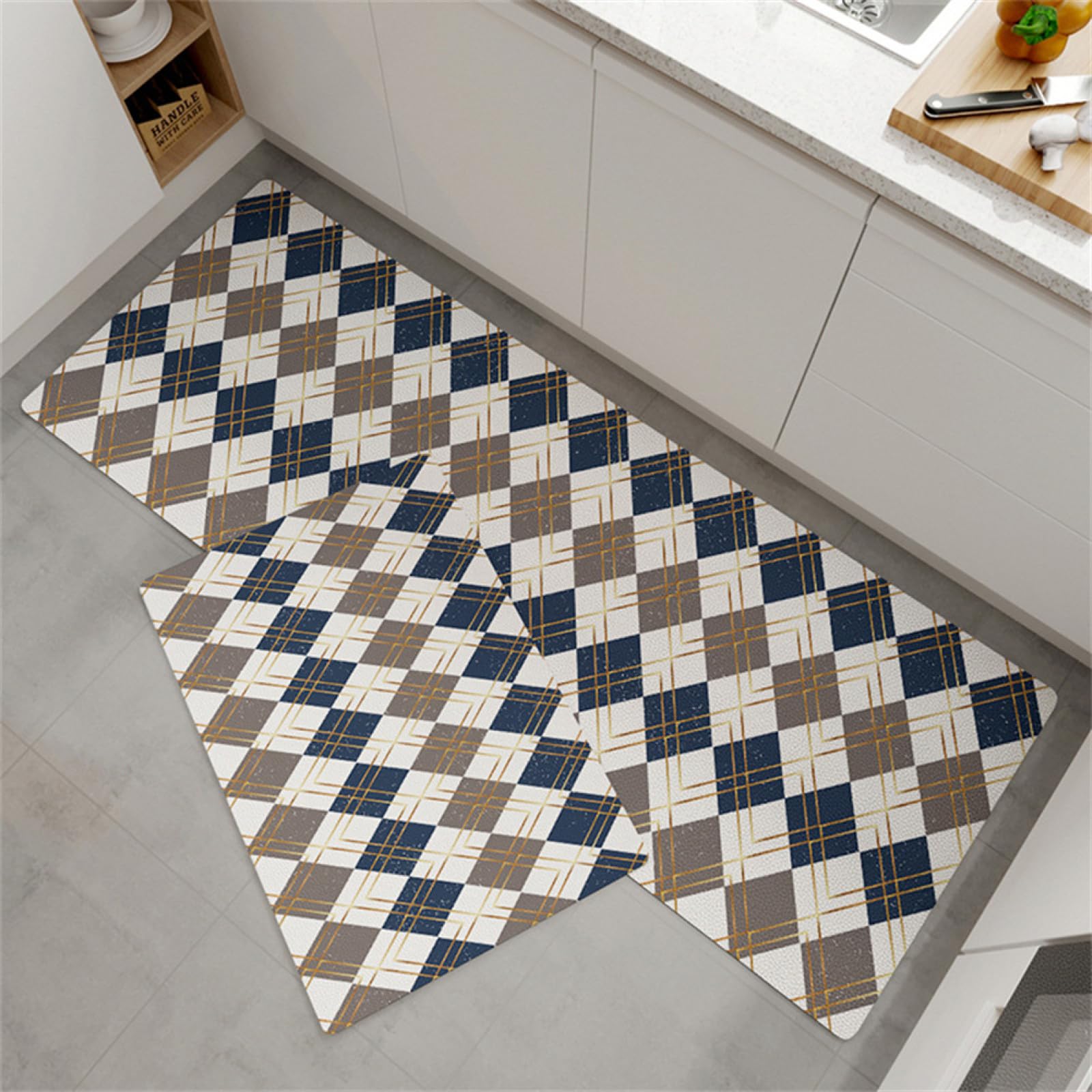Tapis de cuisine devant evier absorbant pour protéger votre sol
