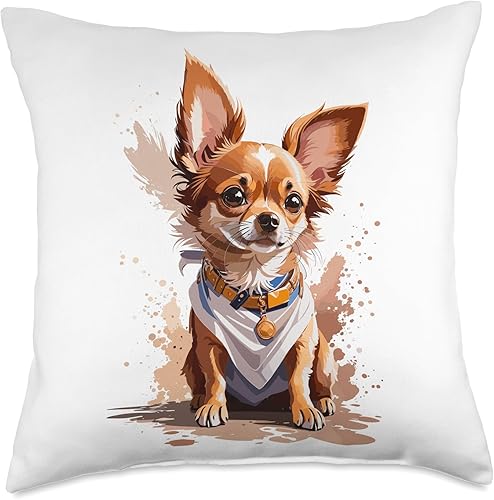 I love my Chihuahua Apparel for Kids boys and girl Present Dad or Chihuahua Mom - Almohada bonita, 18 x 18 pulgadas, multicolor