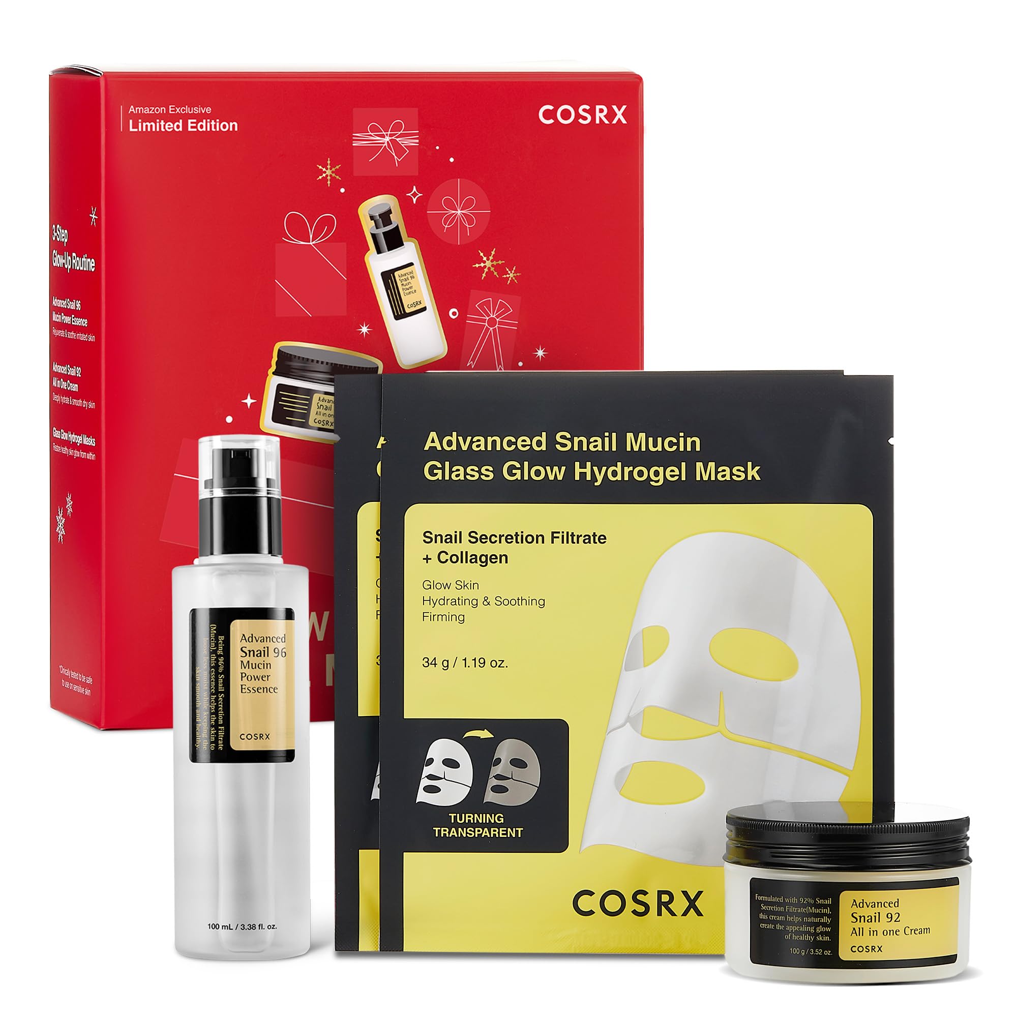 Amazon.com: COSRX Snail Mucin Limited Gift Set with Snail Mucin