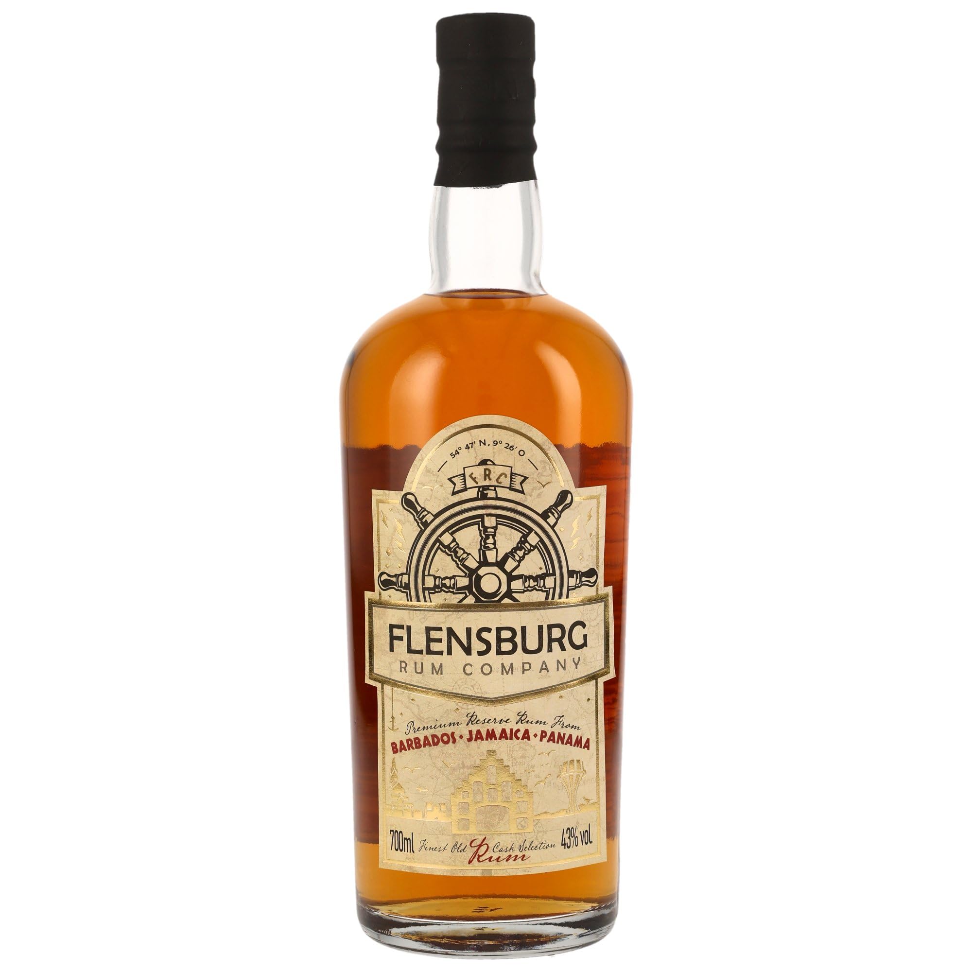 FRC Premium Rum I Blend aus Barbados, Jamaika & Panama I 43% vol I 0,7 l 700ml I Aroma von reifer Mango & saftigem Pfirsich, abgerundet durch feine Vanille & Eichenholznoten (3 x 0,7)