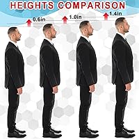 Vista 5 de Ailaka Plantillas de aumento de altura para hombres y mujeres, plantillas amortiguadoras con absorción de impactos, almohadillas de repuesto