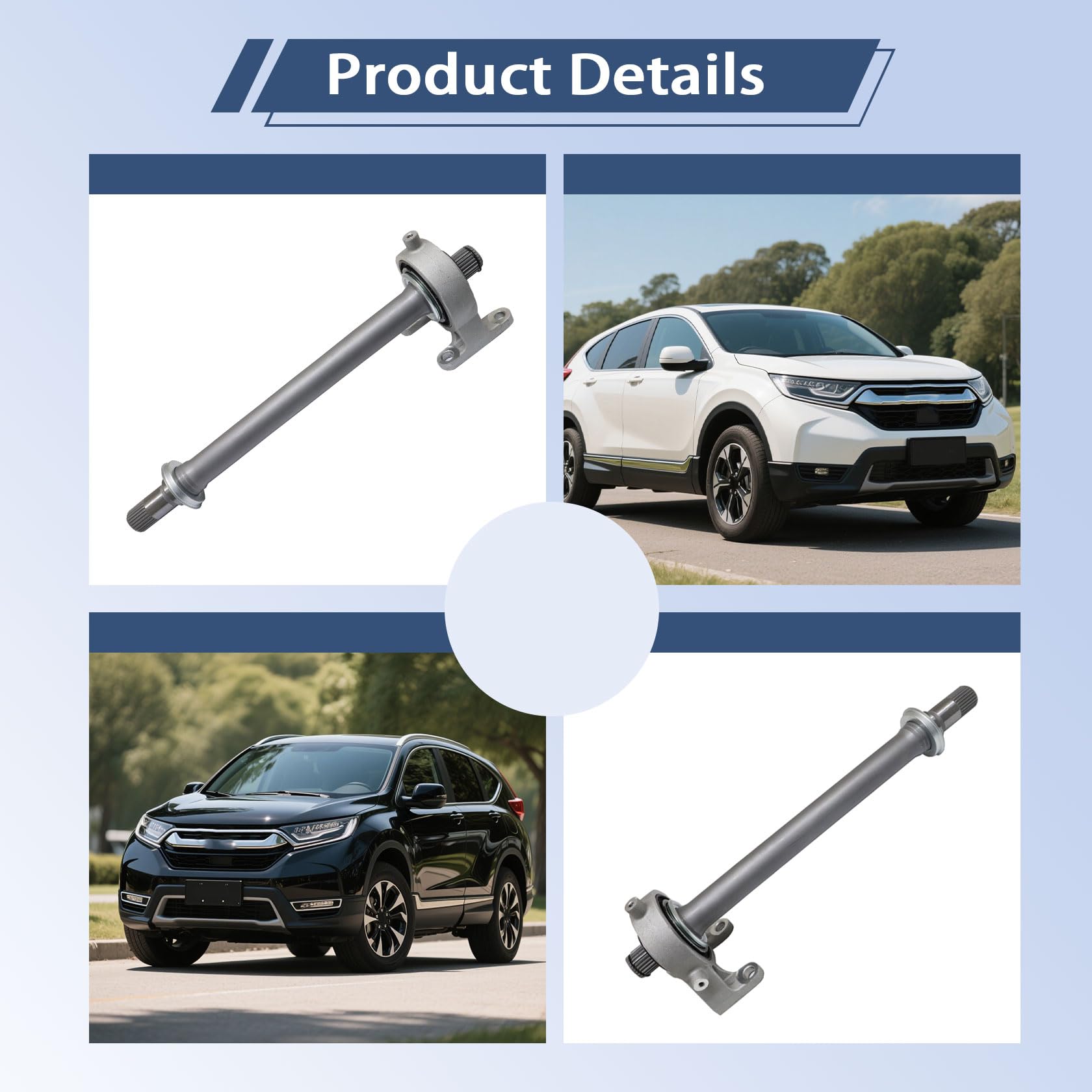 FZJDSD 1PC CV Intermedio Albero Compatibile con Honda CR-V 2007 2008 2009 2010 2011 2012 2013 2014 Sostituire 44500SWAA00 44500T0AA0