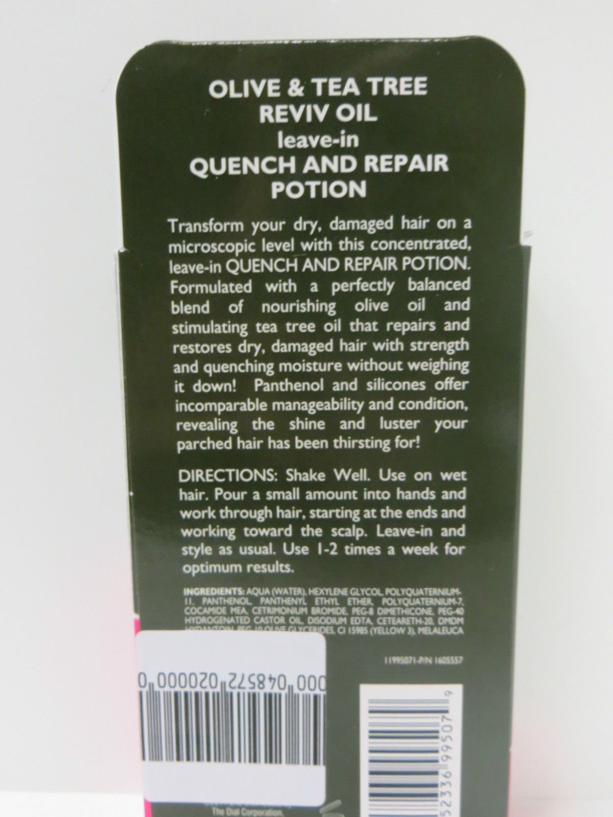 Smooth N Shine Olive &Tea Tree Quench & Repair Potion 3's 5.8 oz.