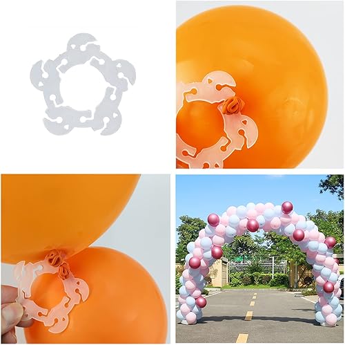 Miniatura 4 de Kit de arco de globos con base, soporte de arco de globos ajustable de 9 pies de alto y 10 pies de ancho, herramienta de decoración de telón de