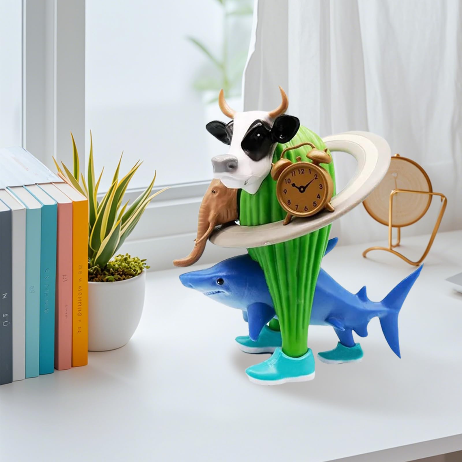 18cm Italian Brainrot Action Figures Set Detachable Italian Brainrot Desk Toys Tralalero Tralala, Tung Tung Tung Sahur Shark, Cattle and More | Collectible Hybrid Creature Toys for Kids & Adults - Image 2