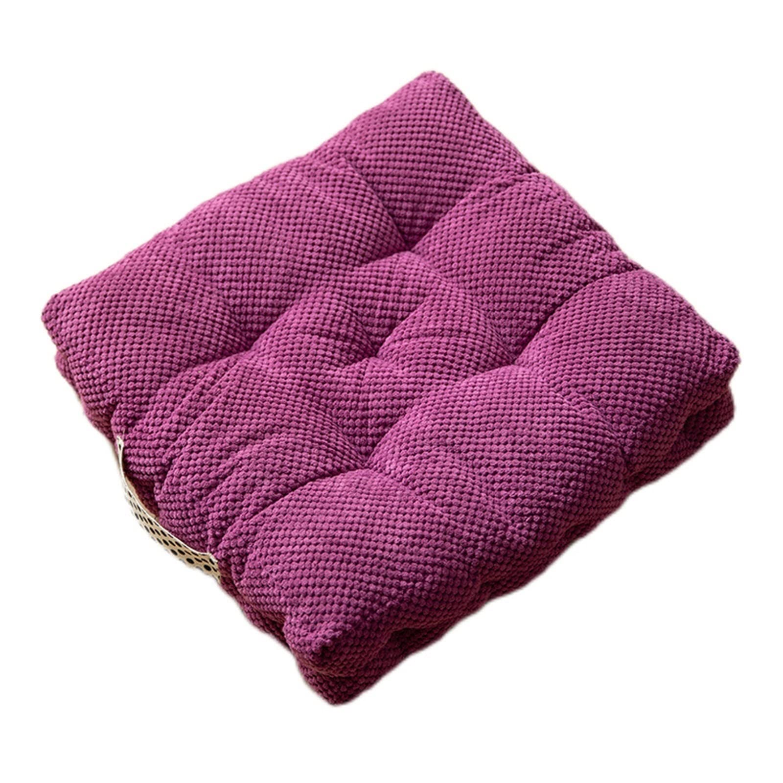 JINGYAN Chair Pads Square Cushion Tatami Corn Velvet Kitchen Chair Bow Window Home(Dots coffee)
