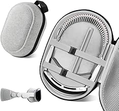 Hard Carrying Case Compatible with Apple Vision Pro M5/M2/Galaxy XR and Accessories, Travel Case Lightweight and Portable Protection for VR Gear/Battery/Adapter/Cables, Ultra-Sleek Design